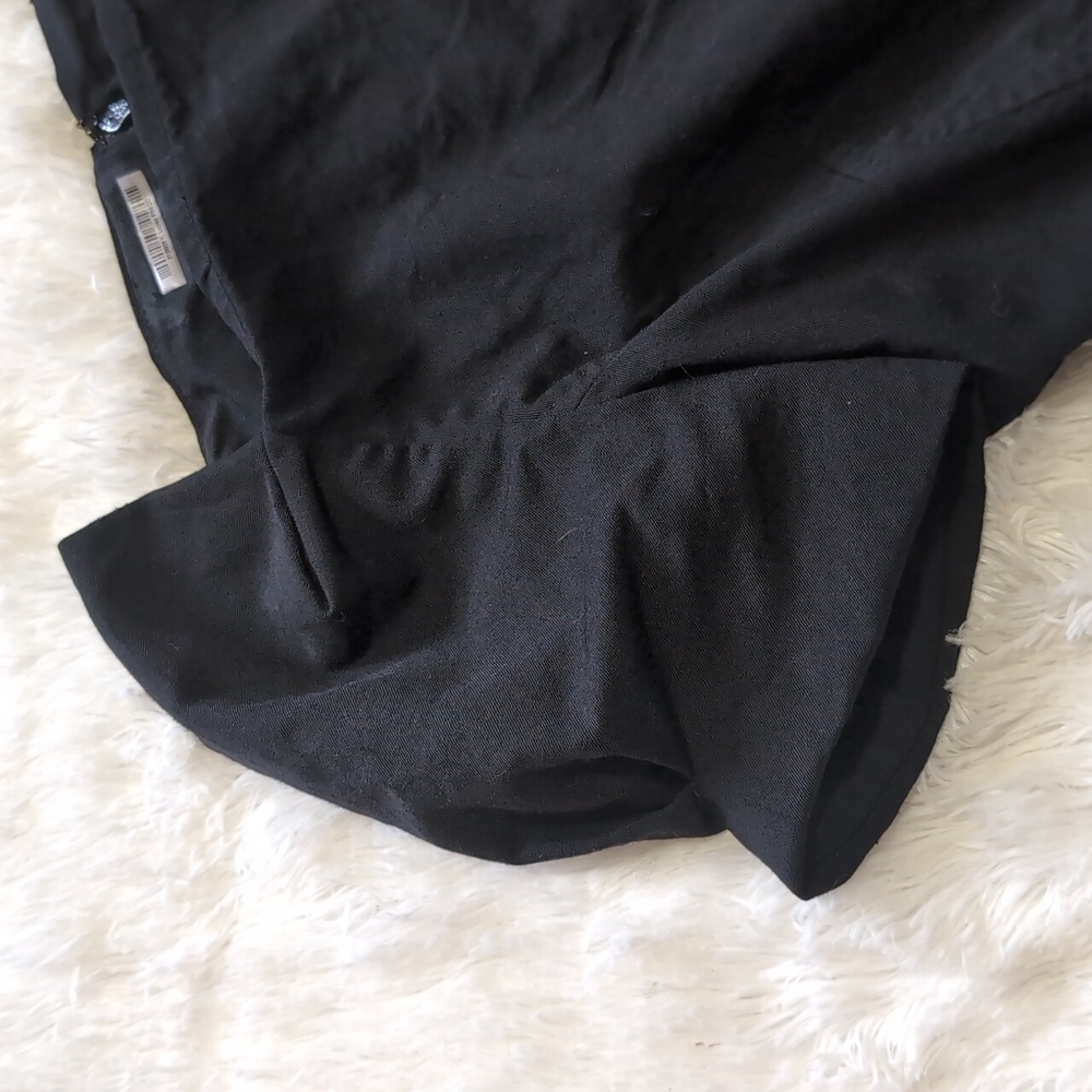 Anne Klein 98% Wool $350 Puff Sleeve Square Neck Knee Length Sheath Dress - Picture 3 of 15